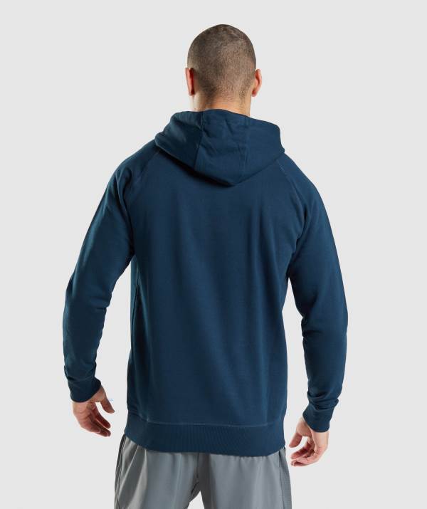 Panske Mikiny S Kapucňou Gymshark Sharkhead Infill Námornícka Modrá | DW7164820